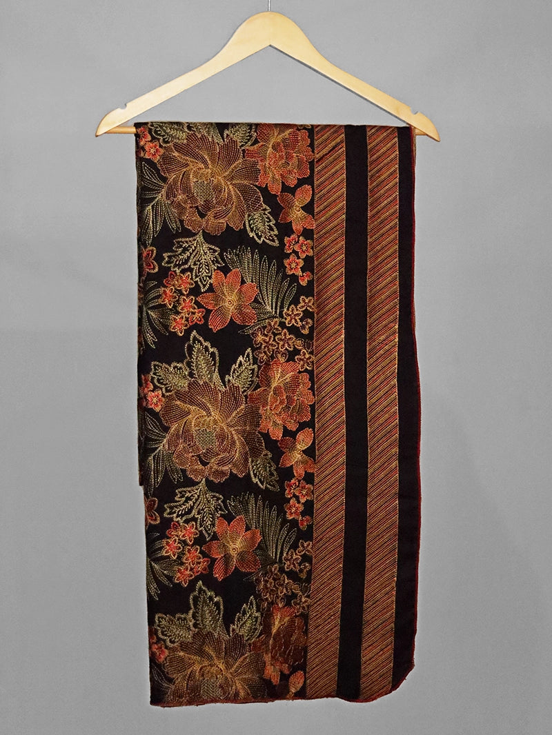 Sayiran’s Autumn Glow – Heavy Embroidered Ethnic Karandi Shawl