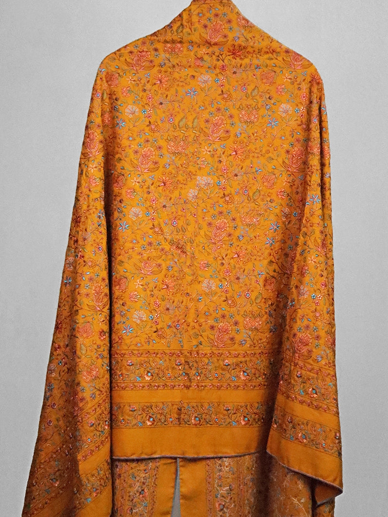 Sayiran’s Sunlit – Heavy Embroidered Ethnic Karandi Shawl