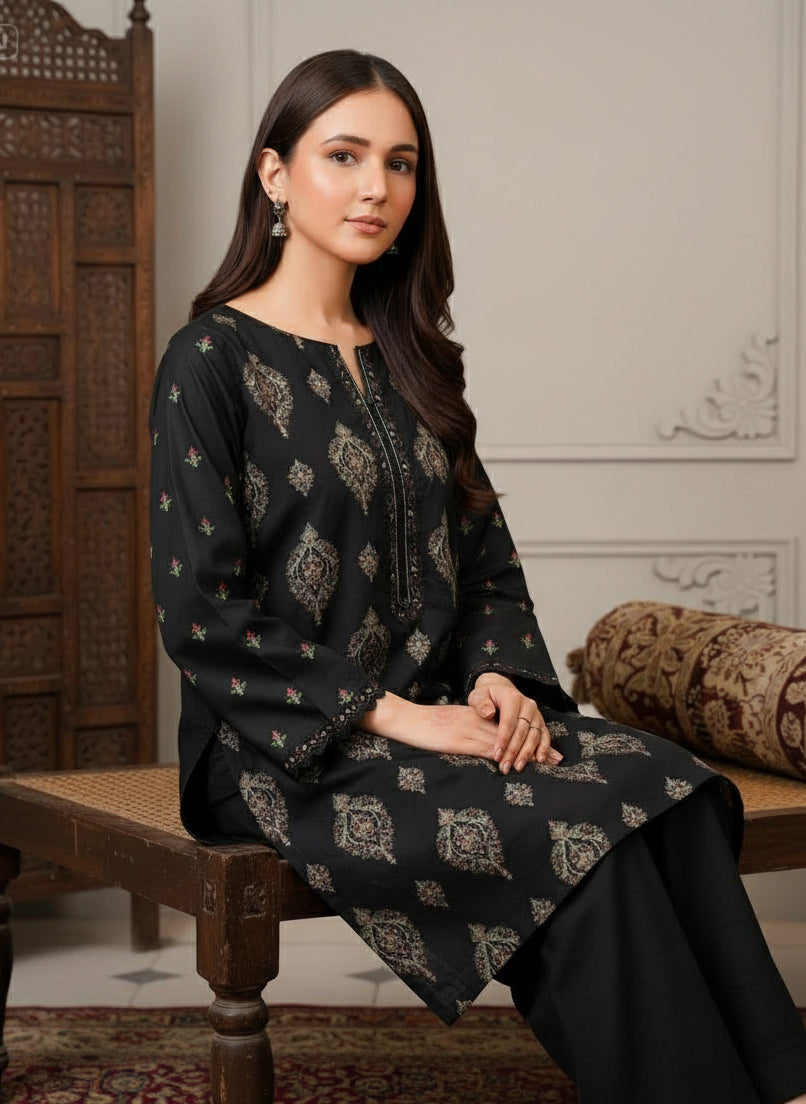 Diwan-e-Zar – Soft Khaddar 2-Piece Winter Suit (Unstitched)