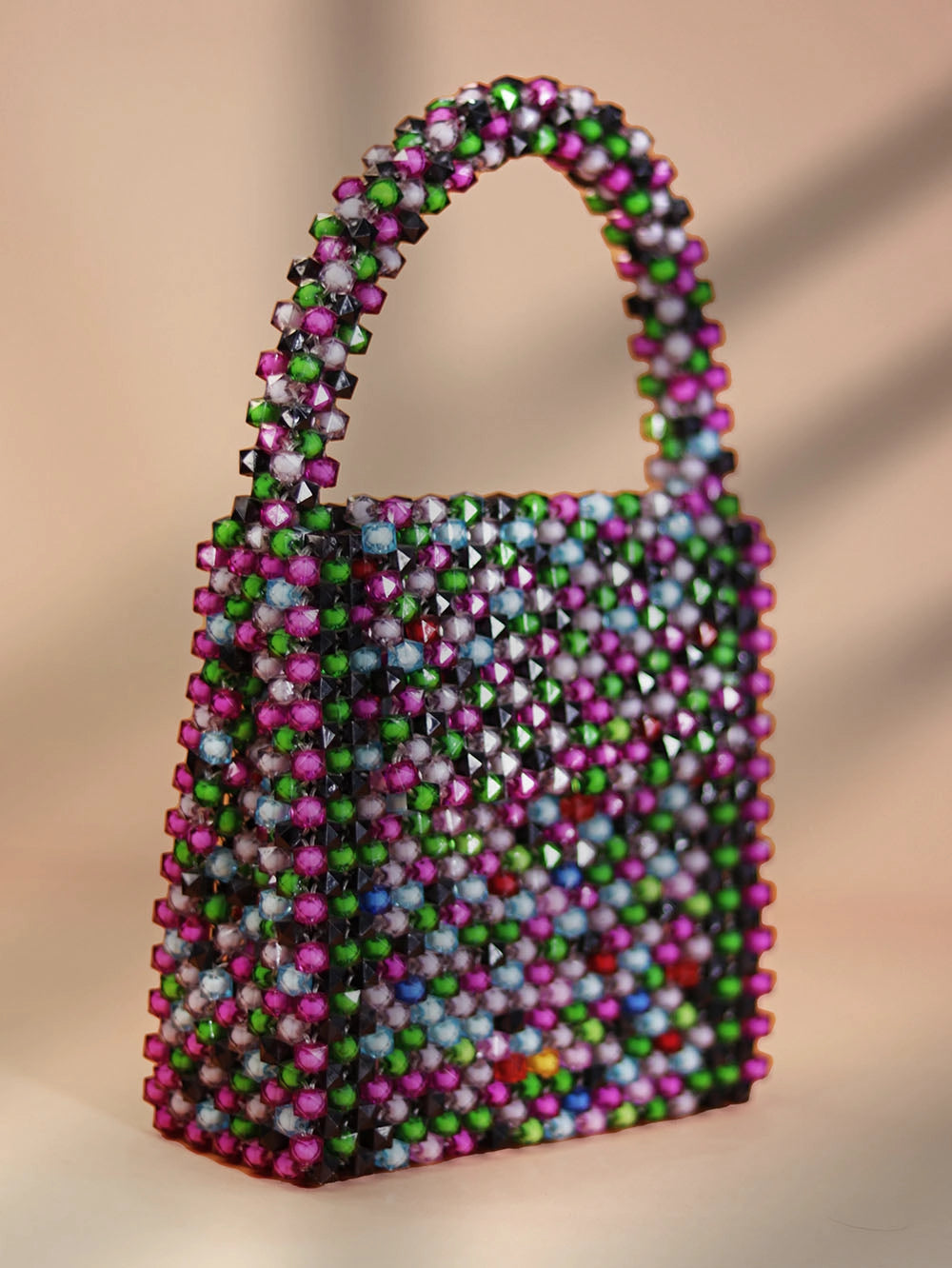 Rainbow Dotted Bead Bag – Multicolour