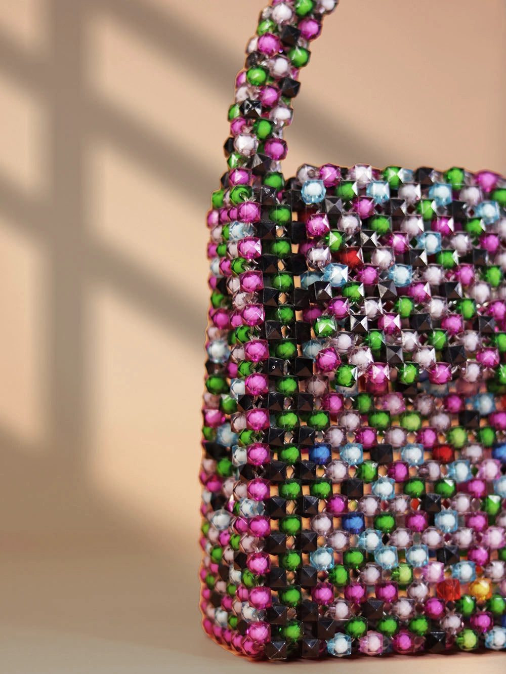 Rainbow Dotted Bead Bag – Multicolour