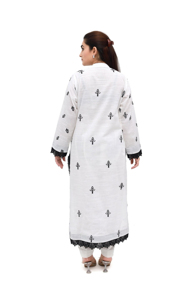 Cultural Grace – Unstitched Modern Embroidered Khaddar 2 Piece
